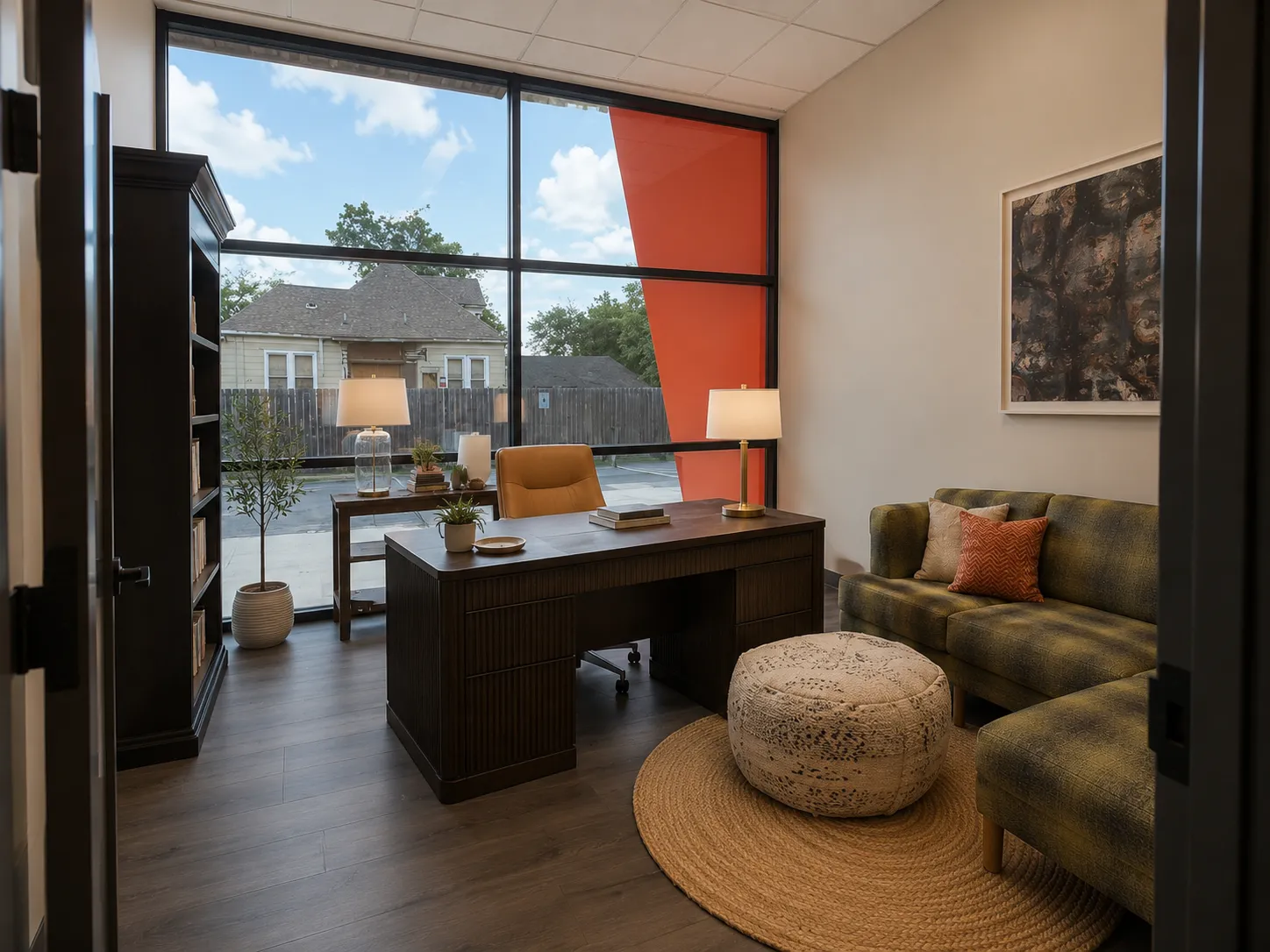 Consultation office with natural light at Heights Behavioral Health